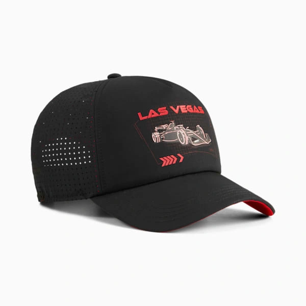 PUMA F1® Las Vegas Trucker-cap: Kjør Las Vegas-stilen! Et must-have for fans av Formel 1 og god stil!