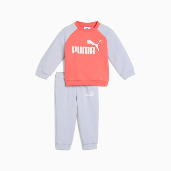 PUMA Minicats Essentials: To-delt sett for småbarn! Myk raglan & bukser, perfekt for lek og moro.